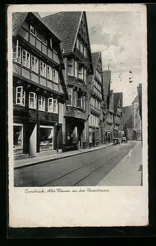 AK Osnabrück, Alte Häuser an der Bierstrasse