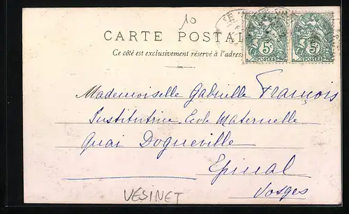 AK Vesinet, Teilansicht aus der Vogelschau