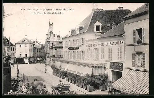 AK Meulan, Hotel Pinchon et la Place de L`Hotel-de-Ville