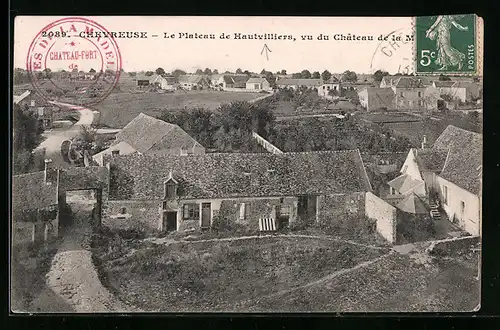 AK Hautvilliers, Le Plateau, vu du Château