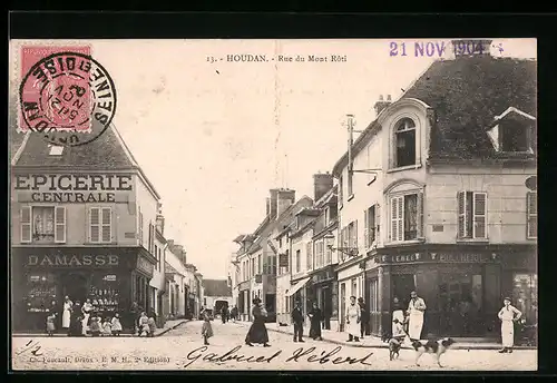 AK Houdan, Rue du Mont Rôti