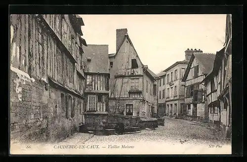 AK Caudebec-en-Caux, Vieilles Maisons