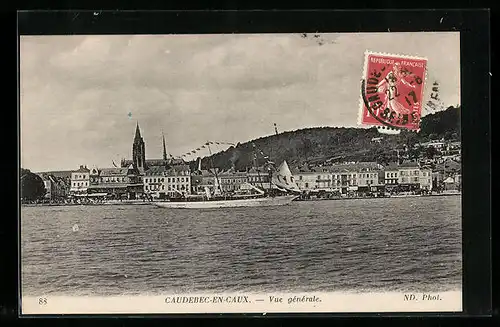 AK Caudebec-en-Caux, Vue generale