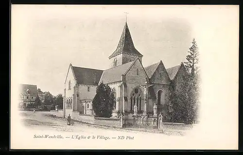 AK Saint-Wandrille, L`Eglise et le Village
