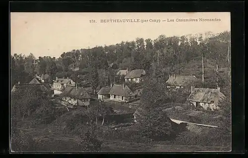 AK Bertheauville, Les Chaumieres Normandes