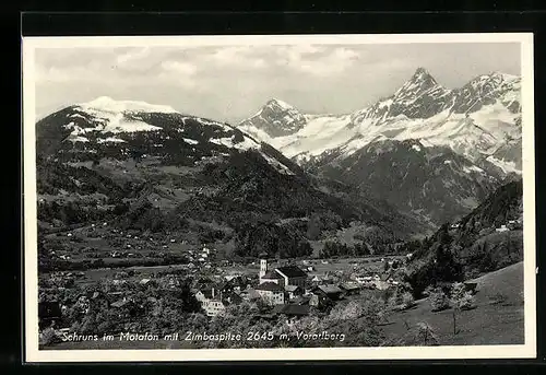 AK Schruns /Motafon, Gesamtansicht mit Zimbaspitze