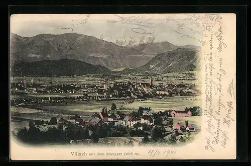 AK Villach, Gesamtansicht mit dem Mangart