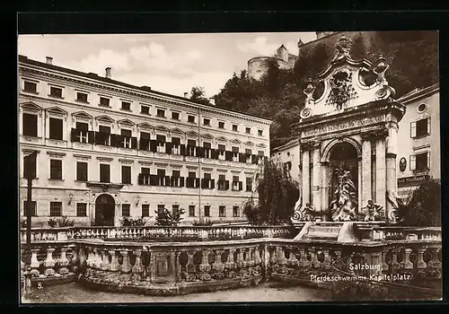 AK Salzburg, Pferdeschwemme Kapitelplatz