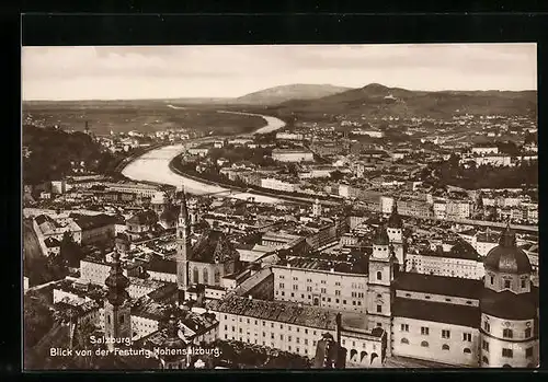 AK Salzburg, Blick von der Festung Hohensalzburg