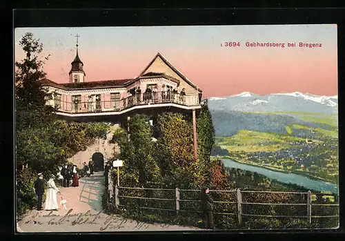 AK Bregenz, Gebhardsberg, Burg und Kirche