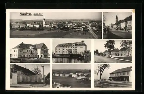 AK Marchtrenk, Totalansicht, Sternmühle, Kriegerdenkmal