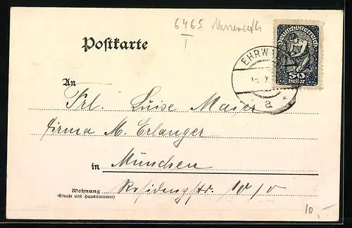 AK Fernpass, Alte Strasse und Gasthof mit Bergpanorama