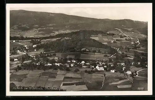 AK Julbach im Mühlkreis, Fliegeraufnahme von Ort und Umgebung