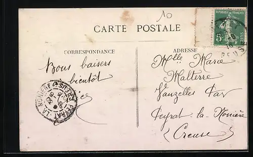 AK Gueret, Place de la Prefecture