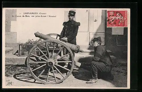 AK Jarnarges, Le Canon de Bois, vue prise devant l`Arsenal