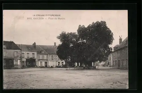 AK Gouzon, Place du Marche