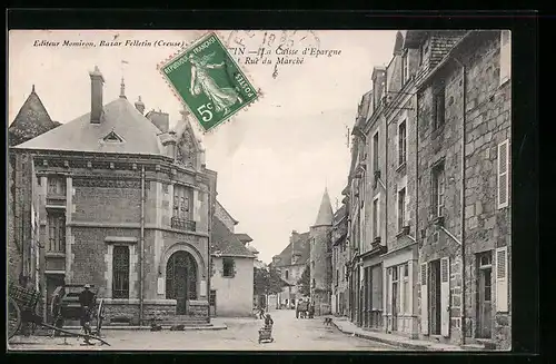 AK Felletin, La Caisse d`Epargne, Rue du Marché