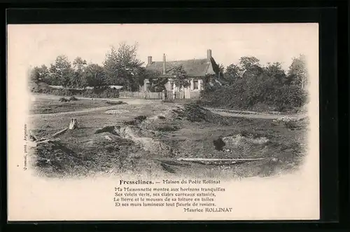 AK Fresselines, Maison du Poète Rollinat