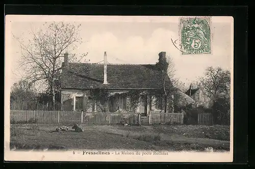 AK Fresselines, La Maison du poète Rollinat