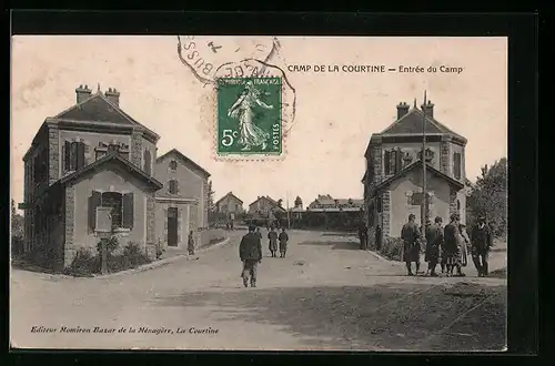 AK Camp de la Courtine, Entrée du Camp