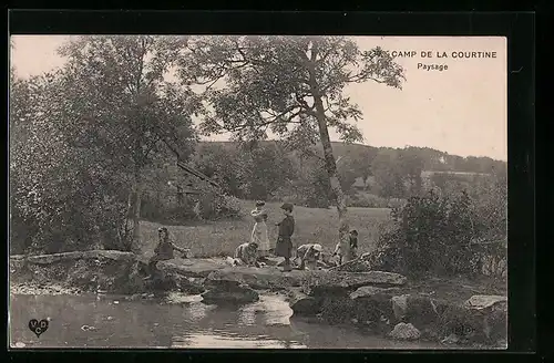 AK Camp de la Courtine, Paysage