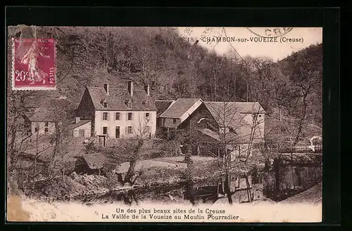 AK Chambon-sur-Voueize, La Vallée de la Voueize au Moulin Pourradier