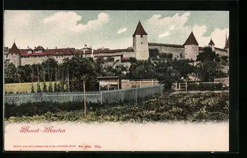 AK Morat-Murten, Blick auf das Schloss