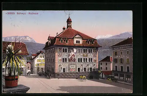 AK Schwyz, Partie am Rathaus