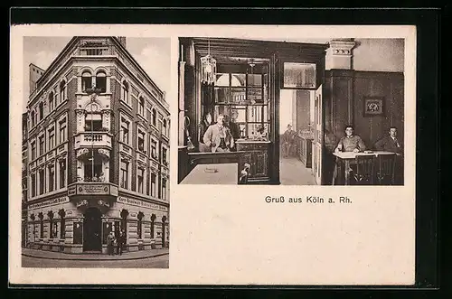 AK Köln a. Rh., Gasthaus Restauration Gottfried Broich, Komödienstrasse 64