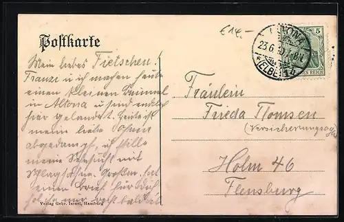 AK Hamburg-Altona, Conditorei-Cafe Carl Oetker, Reichenstrasse 27, Innenansicht, Strassenansicht