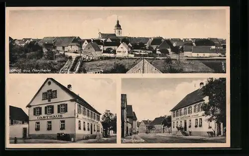 AK Herlheim, Gasthaus an der Dorfstrasse, Teilansicht