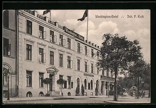 AK Hamburg-Neustadt, Washington-Hotel am Zeughausmarkt