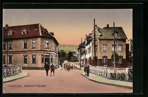 AK Kreiensen, Blick in die Bahnhof-Strasse