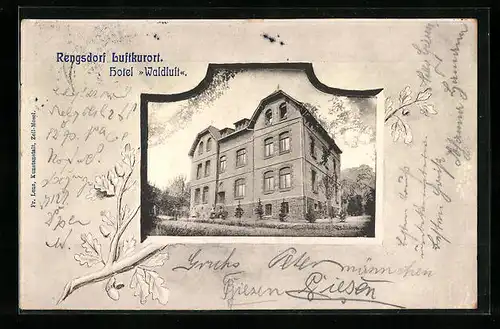 AK Rengsdorf, Hotel Waldlust, Passepartout