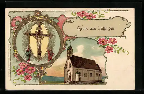 Präge-AK Löffingen, Kirche, Gnadenbild