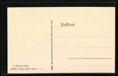 AK Muss i denn, muss i denn..., Scherenschnitt