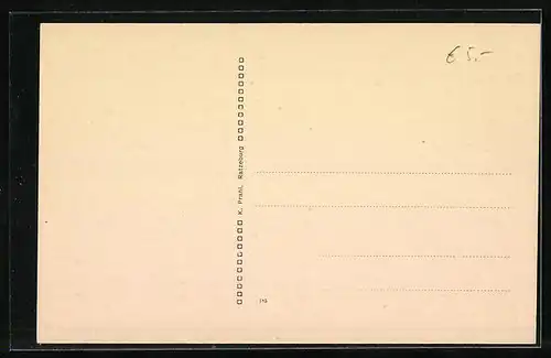 AK Blüten-Zweig, Scherenschnitt