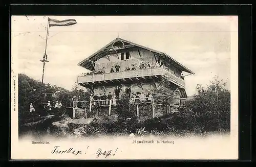 AK Hamburg-Hausbruch, Partie an der Sennhütte