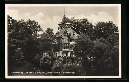 AK Schwarzburg, Pensionshaus Schwarzaburg in der Perle Thüringens