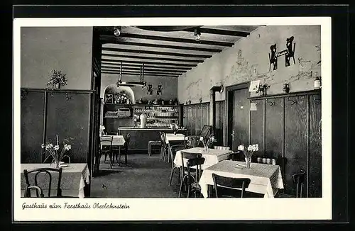 AK Oberlahnstein, Gasthaus zum Forsthaus, Innenansicht