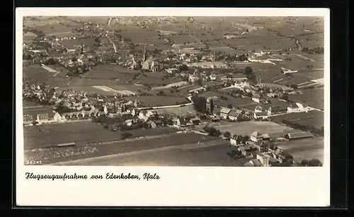 AK Edenkoben / Pfalz, Gesamtansicht, Fliegeraufnahme