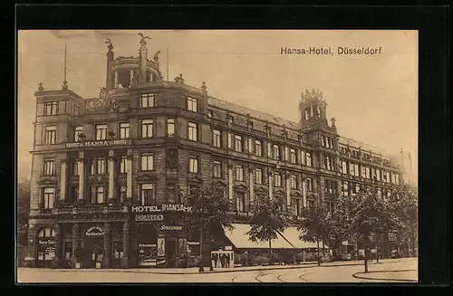 AK Düsseldorf, Hansa-Hotel, Anton Buys u. Hans Lämmel