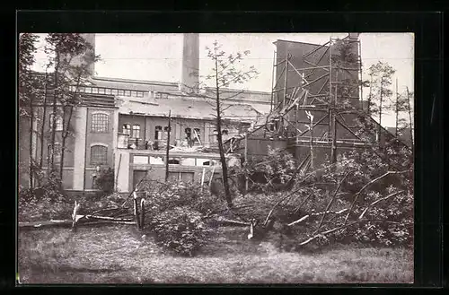 AK Chemnitz, Elektrizitätswerk, Sturm-Katastrophe 1916