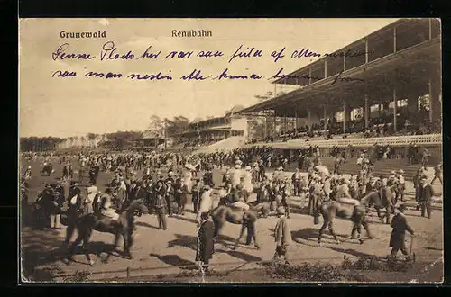 AK Berlin, Rennbahn Grunewald, Pferdesport