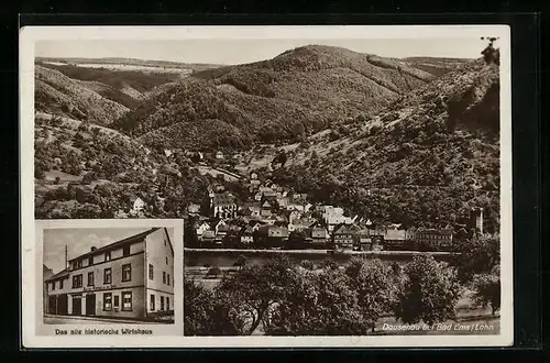 AK Dausenau bei Bad Ems, Das alte historische Wirtshaus, Teilansicht