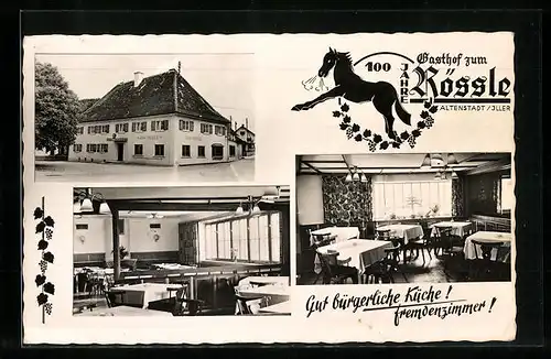 AK Altenstadt /Iller, Gasthof zum Rössle, 100 Jahre