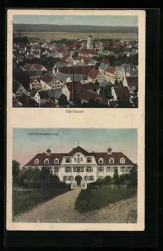 AK Illertissen, Ortsansicht, Distriktskrankenhaus