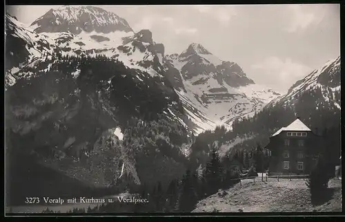 Fotografie Frei & Co., St. Gallen, Ansicht Voralp, Kurhaus & Voralpsee