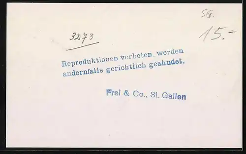 Fotografie Frei & Co., St. Gallen, Ansicht Voralp, Kurhaus & Voralpsee