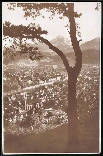 Fotografie K. Dornach, Innsbruck, Ansicht Innsbruck, Panorama der Stadt